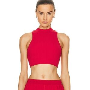 Alo Goddess Ribbed Crop Top
